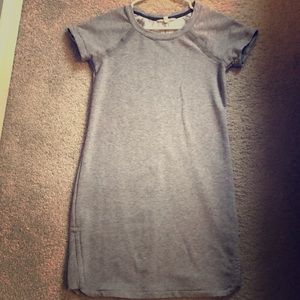 Athleta grey t-shirt dress